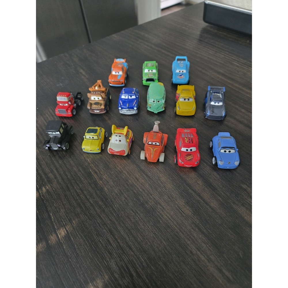 disney pixar cars diecast mini racers Lot Of 15
